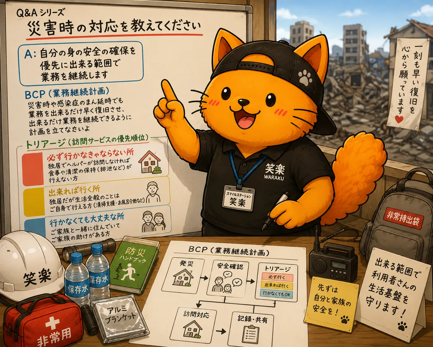 Q&Aシリーズ「災害時の対応を教えてください」